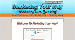 Desktop Screenshot of marketing-your-way.com