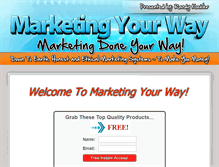 Tablet Screenshot of marketing-your-way.com